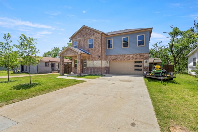 408 Bethlehem St, Terrell, TX 75160 - view of front of home with brick siding, an attached garage, and concrete driveway