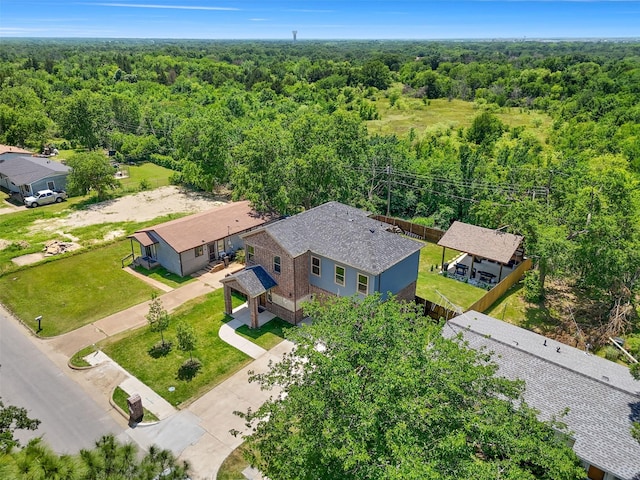 408 Bethlehem St, Terrell, TX 75160 - bird's eye view of a heavily wooded area