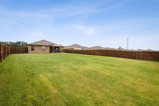 417 Highmeadow Dr, Aubrey, TX 76227 - view of yard featuring a fenced backyard