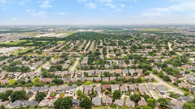 aerial view featuring a residential view
