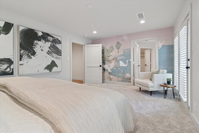 3219 Bryan St, Dallas, TX 75204 - bedroom featuring carpet floors and recessed lighting