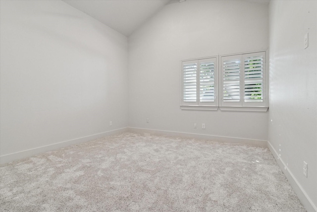 3219 Bryan St, Dallas, TX 75204 - spare room with carpet flooring, baseboards, and high vaulted ceiling