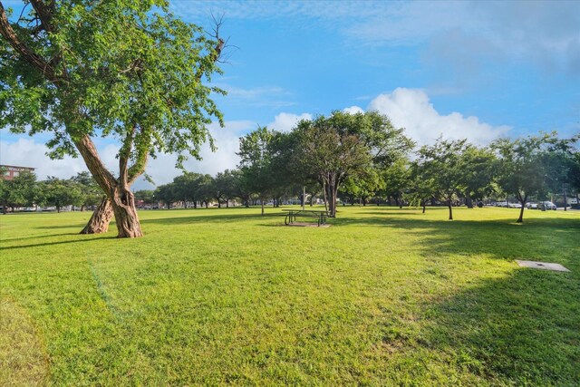 surrounding community featuring a lawn