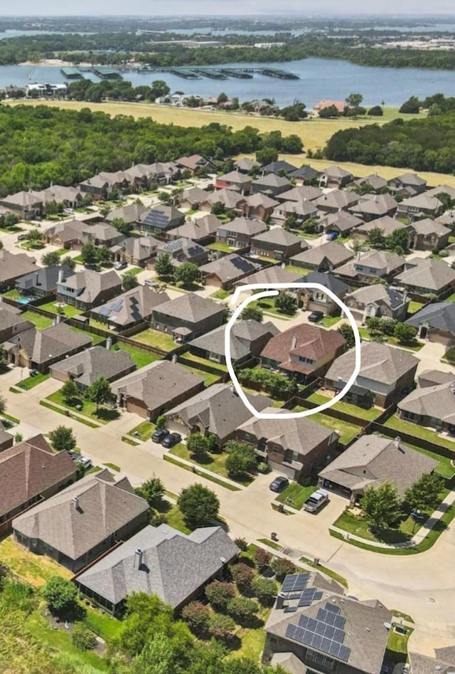 11308 Hubbard Creek Dr, Frisco, TX 75036 - view of property location featuring a large body of water and nearby suburban area