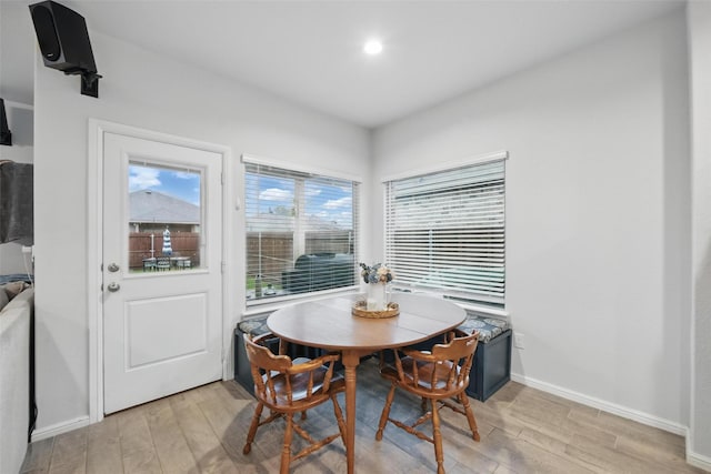 8557 Big Apple Dr, Fort Worth, TX 76179 - dining room featuring light wood finished floors and baseboards
