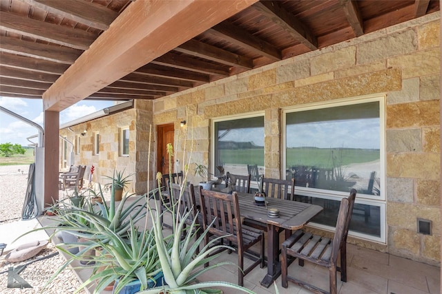 990 County Road 621, Tuscola, TX 79562 - view of patio / terrace featuring outdoor dining space