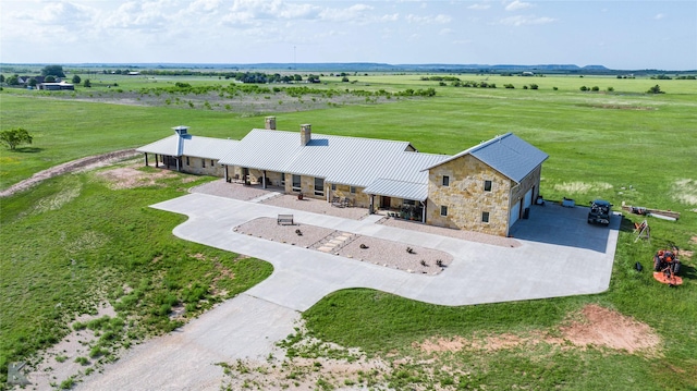 990 County Road 621, Tuscola, TX 79562 - birds eye view of property with a rural view