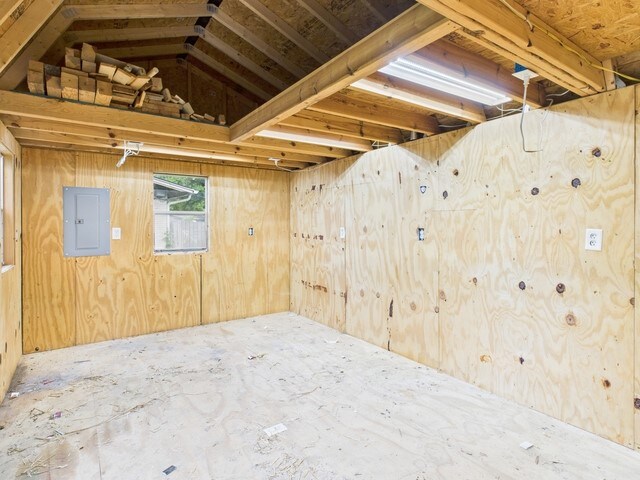 storage featuring electric panel