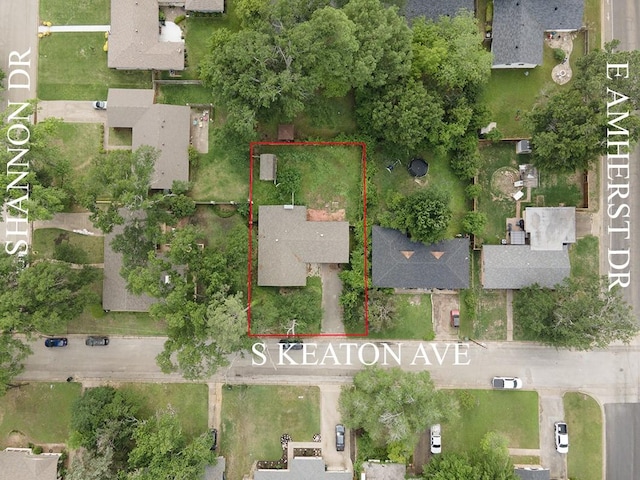 bird's eye view featuring a residential view