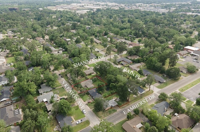 aerial view featuring a residential view