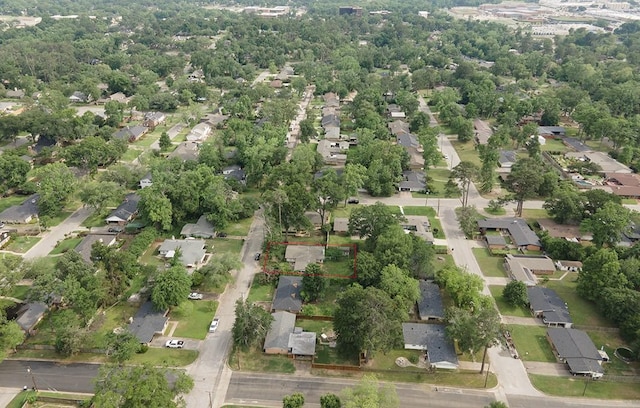 aerial view featuring a residential view