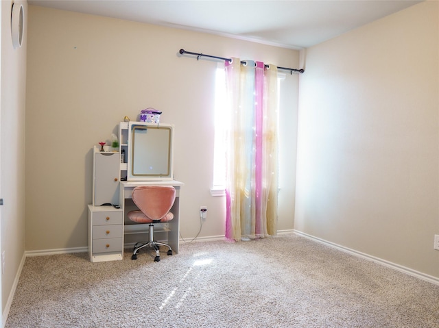 1714 Cecil Crest Ln, Forney, TX 75126 - office area with baseboards and carpet flooring
