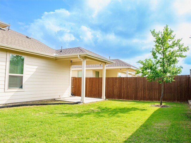 1714 Cecil Crest Ln, Forney, TX 75126 - view of yard featuring fence and a patio area