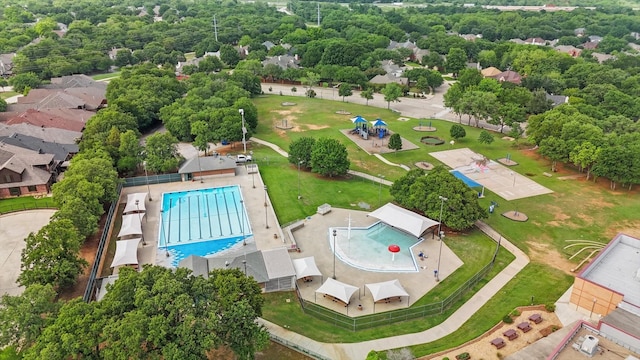 drone / aerial view