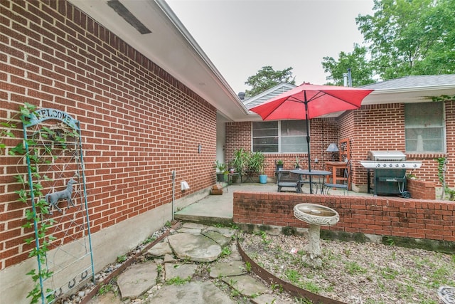 view of patio / terrace with grilling area
