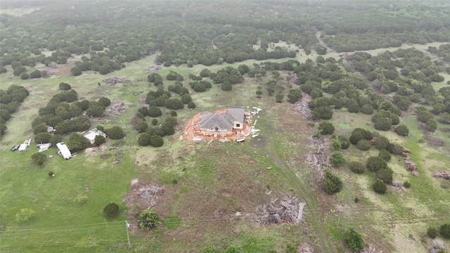 aerial view featuring a rural view