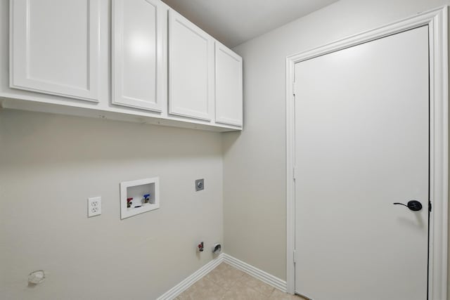 3512 Kales Ln, Flower Mound, TX 75022 - washroom with electric dryer hookup, hookup for a gas dryer, cabinet space, baseboards, and hookup for a washing machine