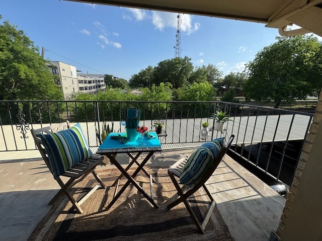 view of balcony