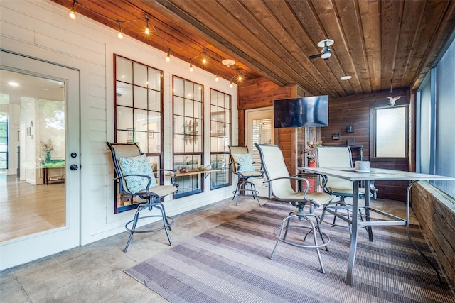 view of sunroom