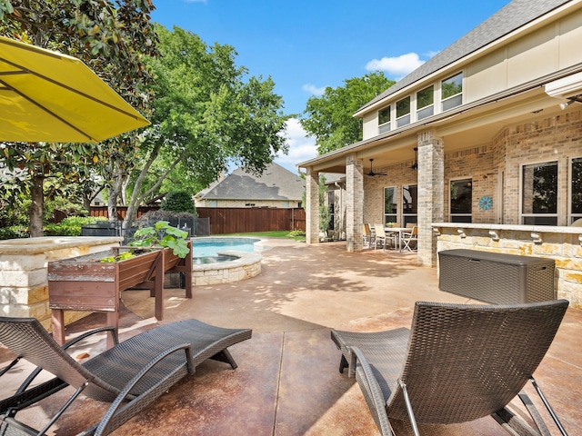 5522 Texas Trl, Colleyville, TX 76034 - view of patio with a fenced backyard and outdoor dining space