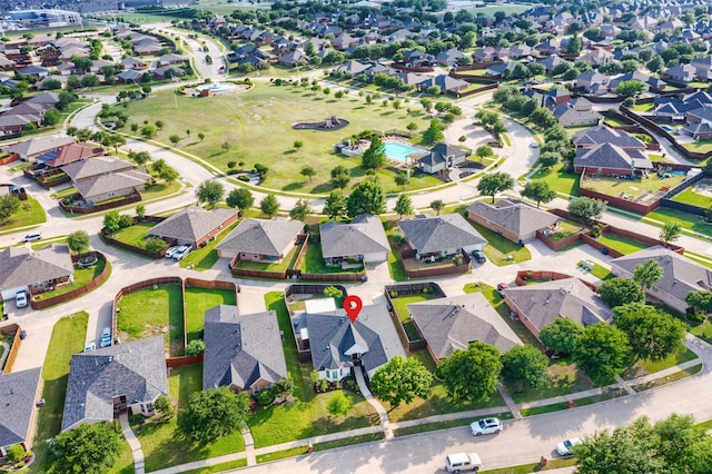 4045 Sun King Ln, Frisco, TX 75033 - birds eye view of property with a residential view