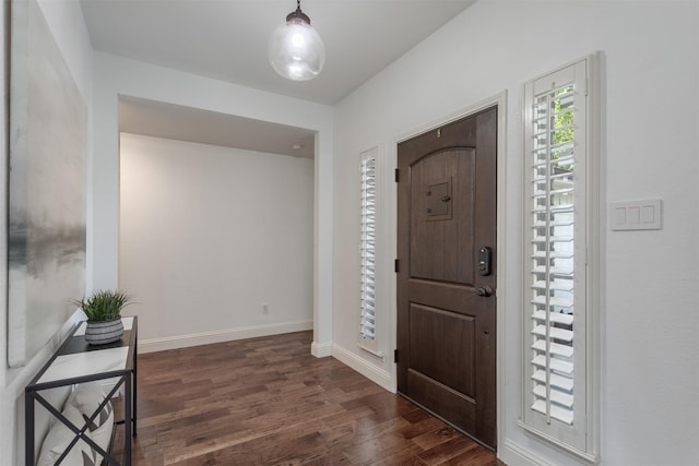 4045 Sun King Ln, Frisco, TX 75033 - entryway with baseboards and wood finished floors