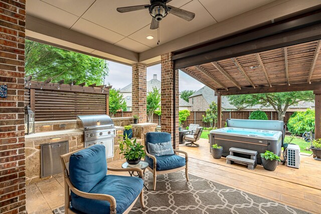 2231 Morning Dew Ct, Allen, TX 75013 - english style home featuring a shingled roof, stone siding, central air condition unit, and a gate