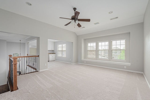 2231 Morning Dew Ct, Allen, TX 75013 - spare room featuring light carpet, ceiling fan, and baseboards