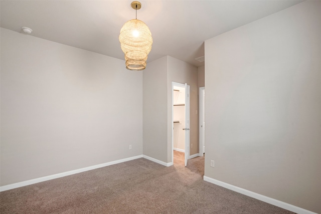 5608 Crestview Dr, Celina, TX 75009 - carpeted spare room with baseboards and a chandelier