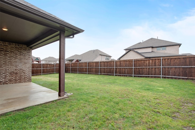5608 Crestview Dr, Celina, TX 75009 - view of yard with a fenced backyard and a patio