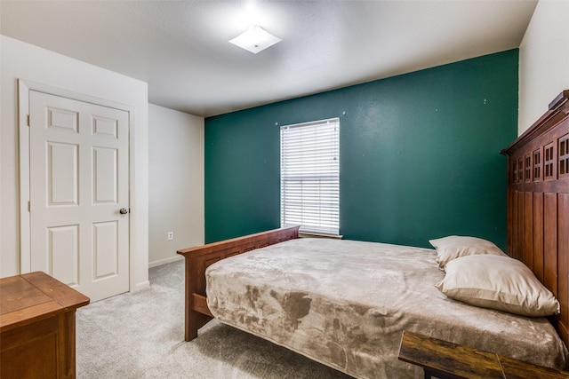 bedroom with carpet