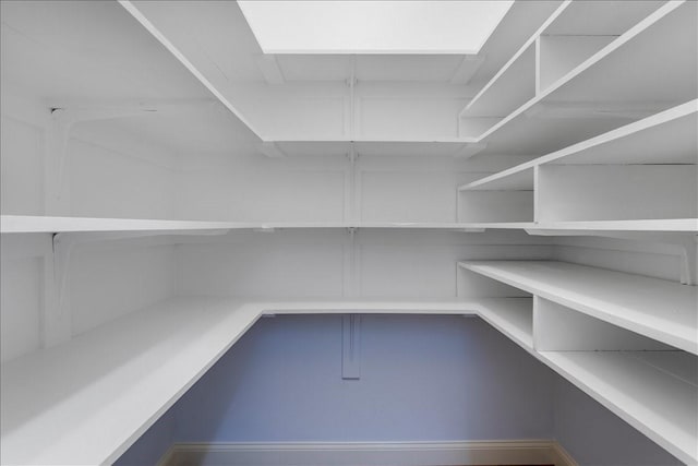 view of storage area