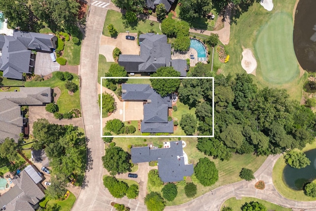 10535 Longfellow Trce, Shreveport, LA 71106 - aerial perspective of suburban area featuring property parcel outlined and a golf course