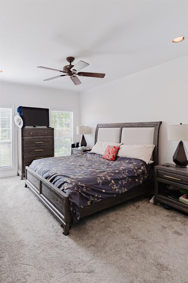 1503 S College Ave, Decatur, TX 76234 - bedroom featuring carpet and ceiling fan