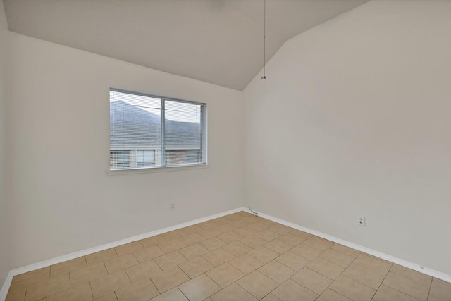 520 Jeff Grimes Blvd, Desoto, TX 75115 - unfurnished room featuring baseboards and lofted ceiling