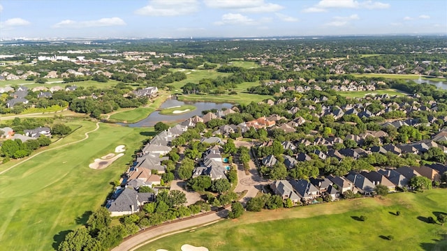 1304 Regency Ct, Southlake, TX 76092 - aerial overview of property's location featuring nearby suburban area, a large body of water, and a golf club