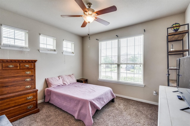 1821 Beacon Beach Way, Wylie, TX 75098 - bedroom featuring carpet flooring, baseboards, and a ceiling fan