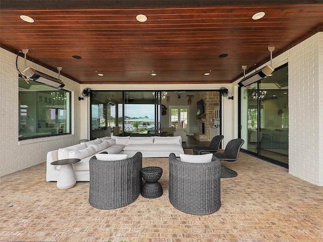1018 Chaparrel Ln, Graford, TX 76449 - view of patio / terrace featuring outdoor lounge area
