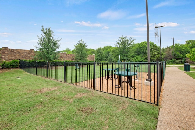 exterior space with fence