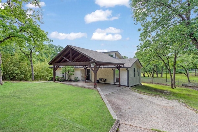 2449 Tanglewood Blvd, Pottsboro, TX 75076 - view of property's community featuring a gazebo, a yard, and asphalt driveway