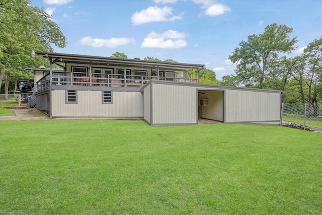 2449 Tanglewood Blvd, Pottsboro, TX 75076 - back of house with an outbuilding and a pole building