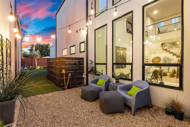 exterior space with fence
