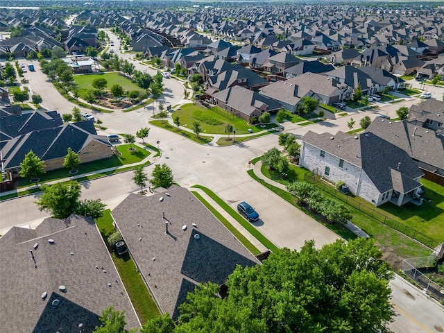 drone / aerial view featuring a residential view