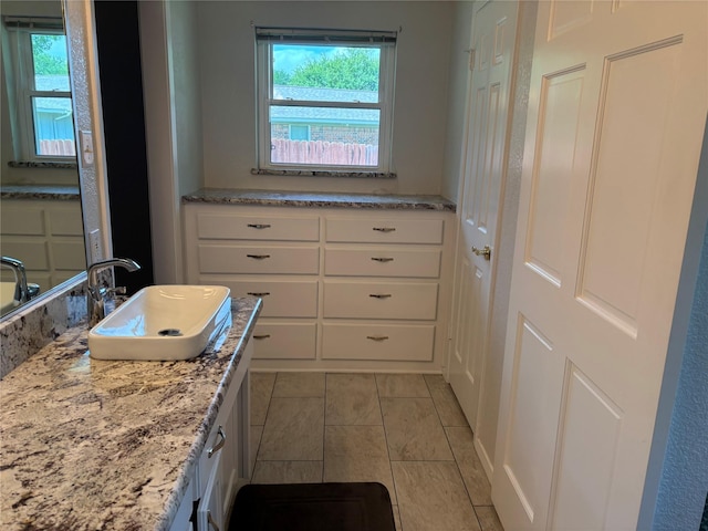 bathroom with vanity