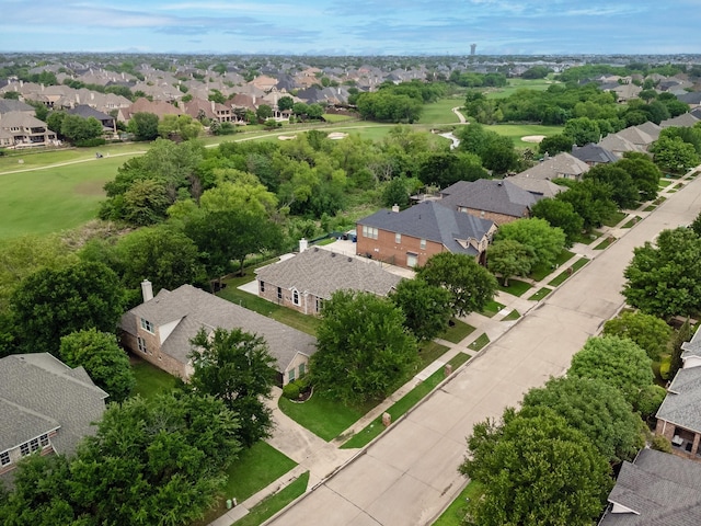bird's eye view with a residential view
