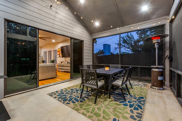 11955 Hoblitzelle Dr, Dallas, TX 75243 - sunroom featuring lofted ceiling