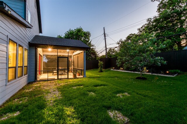 11955 Hoblitzelle Dr, Dallas, TX 75243 - view of yard with a sunroom
