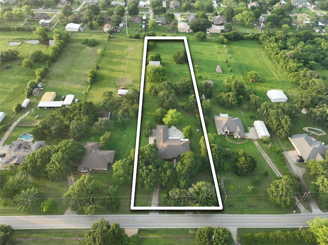 aerial view featuring a residential view