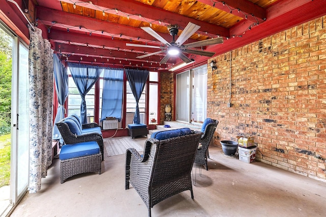 1730 W Hull St, Denison, TX 75020 - view of patio featuring a ceiling fan
