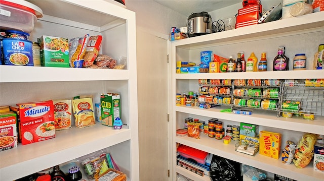 view of pantry